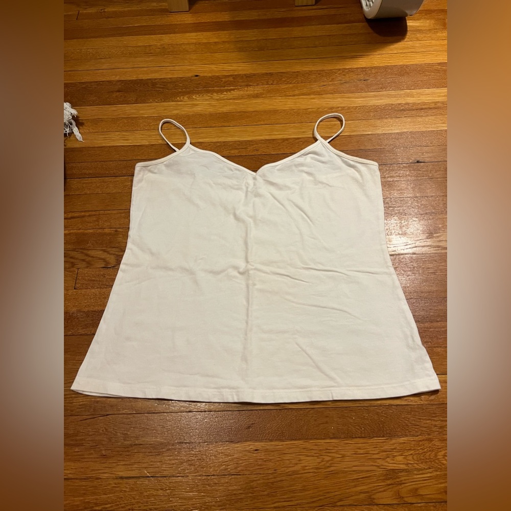 Large white tank top